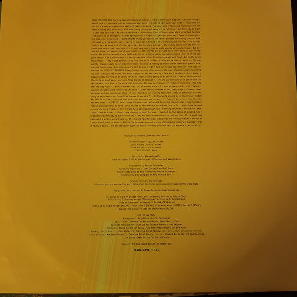 Cave In : Tides Of Tomorrow (12", EP)