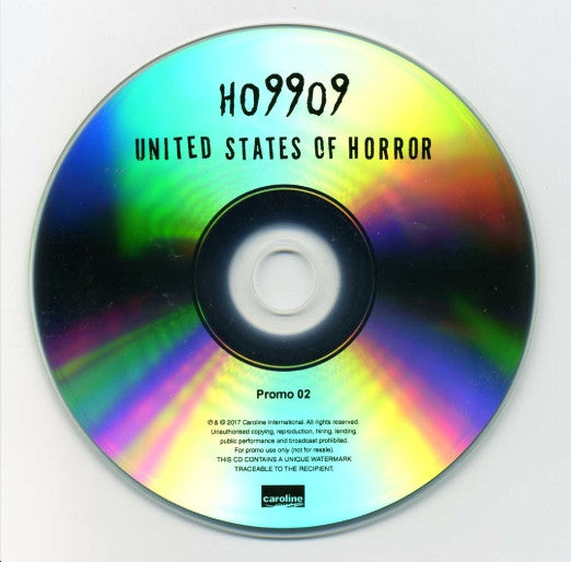 HO99O9 : United States Of Horror (CDr, Album, Promo)