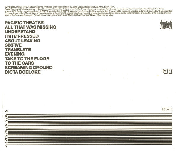 Yourcodenameis:milo : They Came From The Sun (CD, Album)