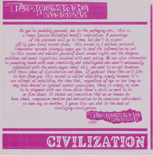Various : Rebuilding (7", Comp, Smplr)