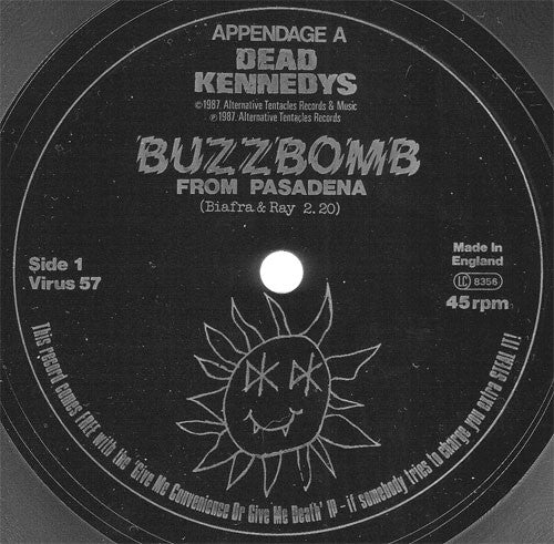 Dead Kennedys : Give Me Convenience Or Give Me Death (LP, Comp + Flexi, 7")