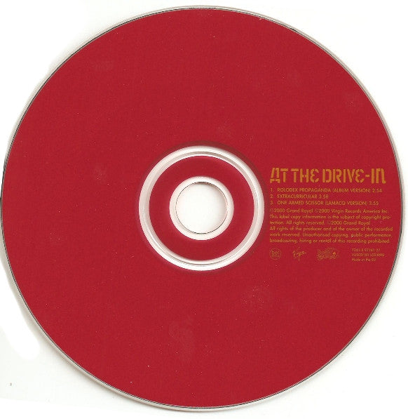 At The Drive-In : Rolodex Propaganda (CD, Single, J-C)