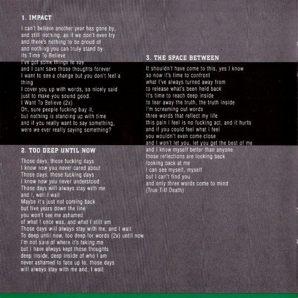 Chain Of Strength : The One Thing That Still Holds True (CD, Comp, RE, RP, Cin)