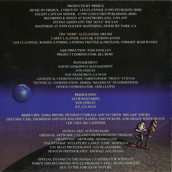 Primus : Tales From The Punchbowl (CD, Album, RE)