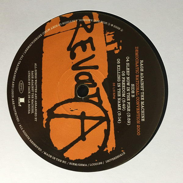 Rage Against The Machine : Democratic National Convention 2000 (LP, RSD, Ltd)