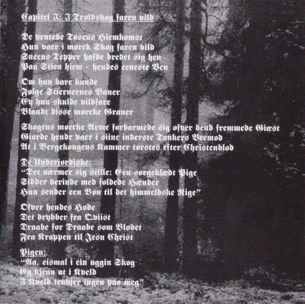 Ulver : Bergtatt - Et Eeventyr I 5 Capitler (CD, Album, RE, RP, d:c)