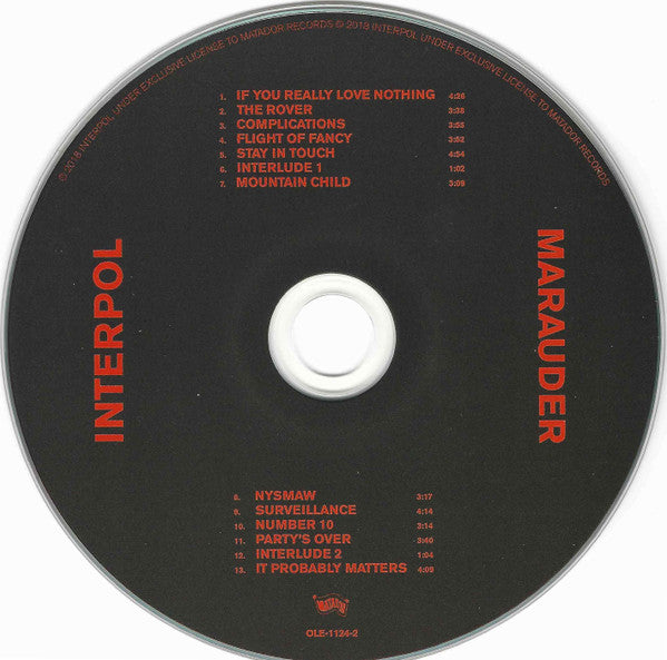 Interpol : Marauder (CD, Album, Sli)