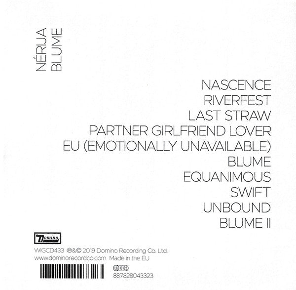 Nérija (3) : Blume (CD, Album)