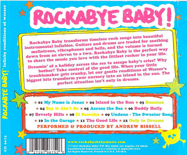 Andrew Bissell : Rockabye Baby! Lullaby Renditions Of Weezer (CD, Album)