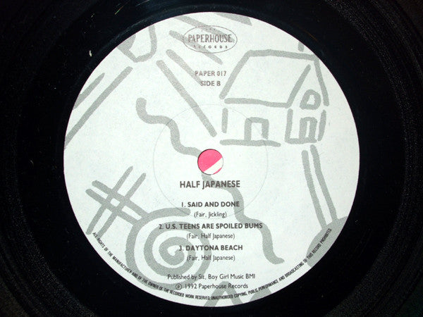 Half Japanese* : Eye Of The Hurricane (7")