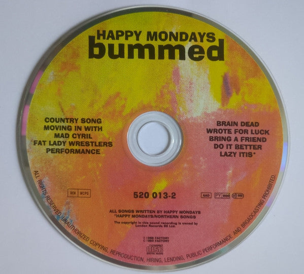 Happy Mondays : Bummed (CD, Album, RE, RP, PMD)
