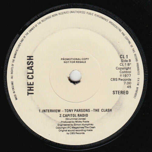 The Clash : Capital Radio E.P. (7", EP, Promo)