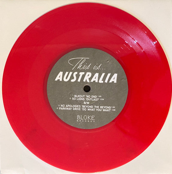 Various : This Is... Australia (7", Comp, Red)
