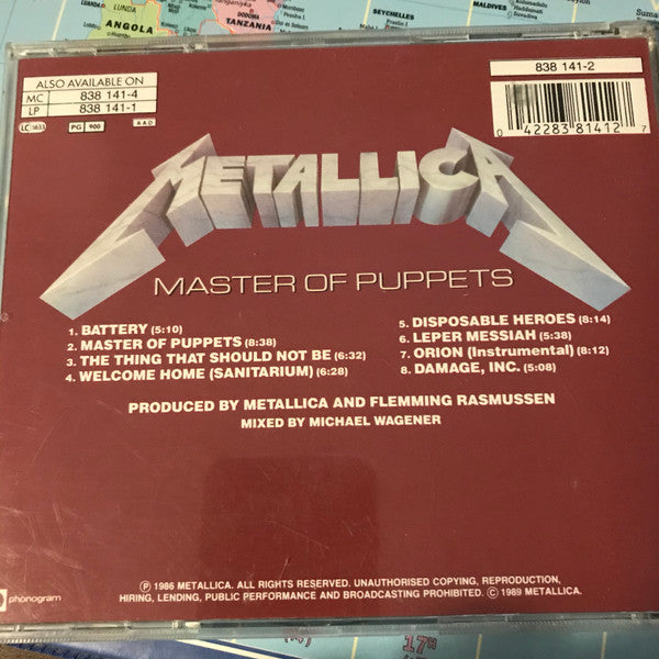Metallica : Master Of Puppets (CD, Album, RE)