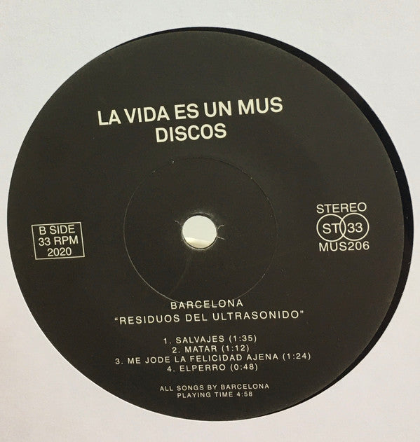 Barcelona (5) : Residuos Del Ultrasonido (7", EP)