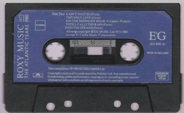 Roxy Music : 1973 - 1980 The Atlantic Years (Cass, Comp)