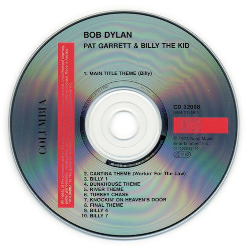 Bob Dylan : Pat Garrett & Billy The Kid (CD, Album, RE)