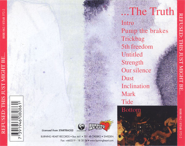 Refused : This Just Might Be... ...The Truth (CD, Album, RE)