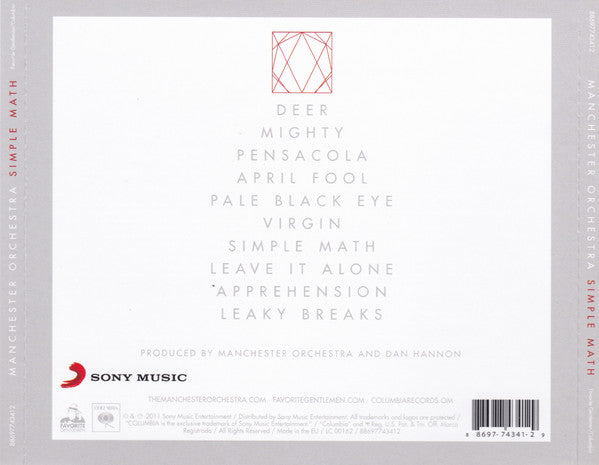 Manchester Orchestra : Simple Math (CD, Album, RE)