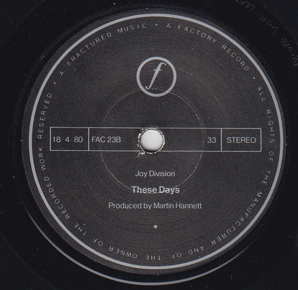 Joy Division : Love Will Tear Us Apart (7", Single)