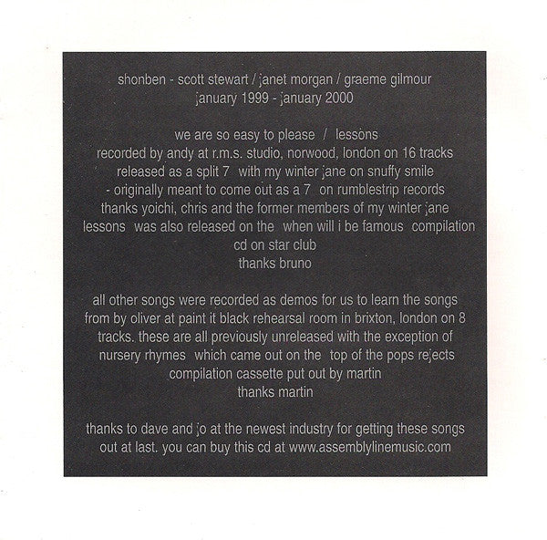 Shonben : 1999 (CD, Comp)