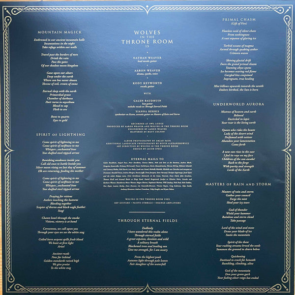 Wolves In The Throne Room : Primordial Arcana (LP, Album, Gol)