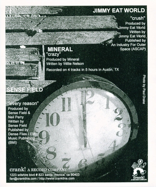 Mineral / Jimmy Eat World / Sense Field : Mineral / Jimmy Eat World / Sense Field (7", Blu)