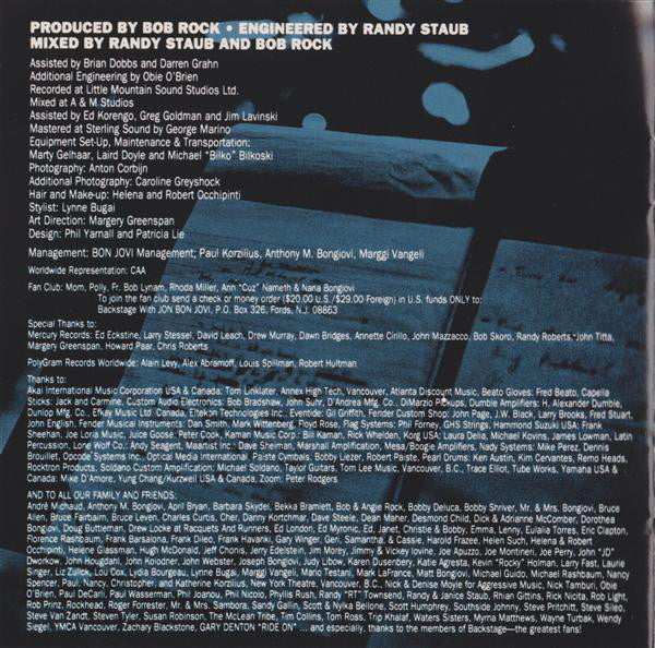 Bon Jovi : Keep The Faith (CD, Album, PRS)