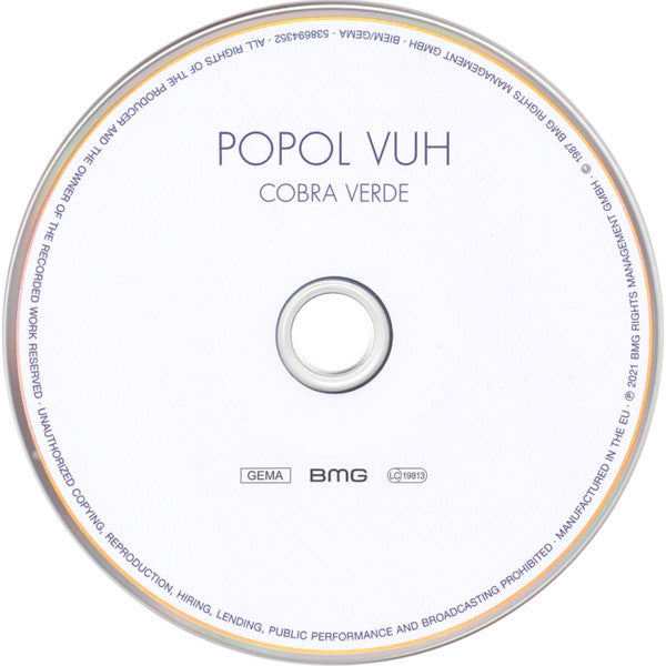 Popol Vuh : Cobra Verde (CD, Album, RE)