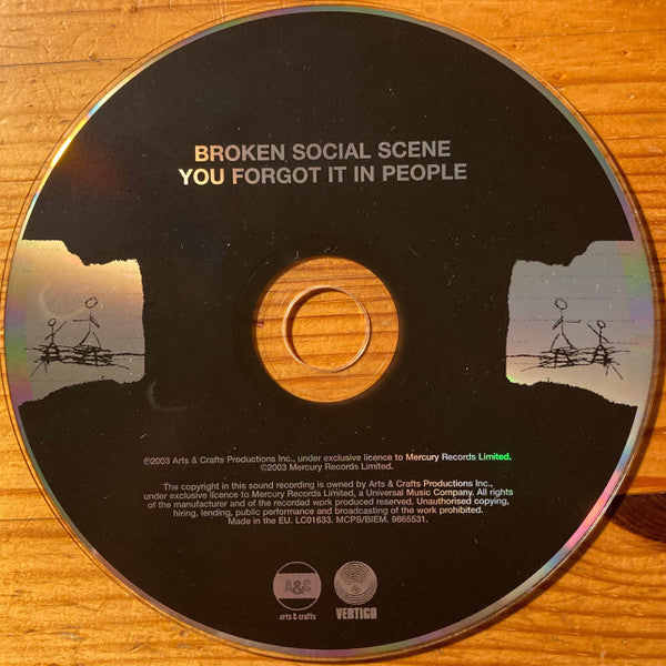 Broken Social Scene : You Forgot It In People (CD, Album, RE, S/Edition, Dig)