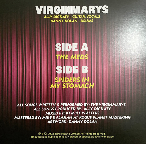 The Virginmarys : The Meds (7", Single, Yel)