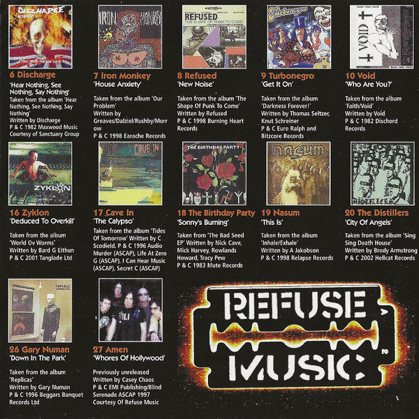Various : Refuse Music: Hometaping Vol 2 (CD, Promo)