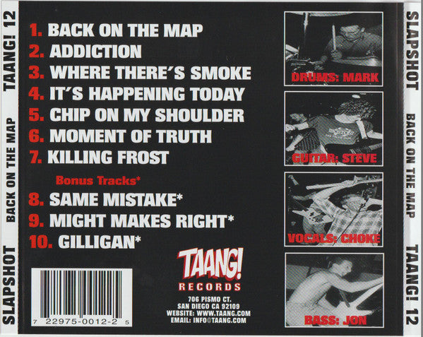 Slapshot : Back On The Map (CD, EP, RE)