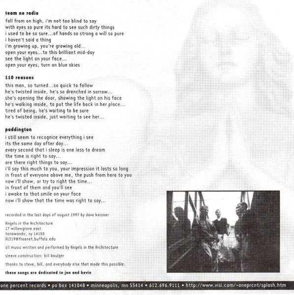 Angels In The Architecture : One Ten (CD, EP)