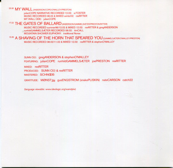 Sunn O))) : White1 (CD, Album, RP)