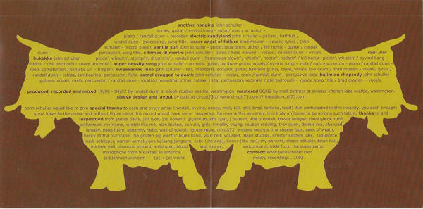 John Schuller : Lesser Angel Of Failure (CD, Album)