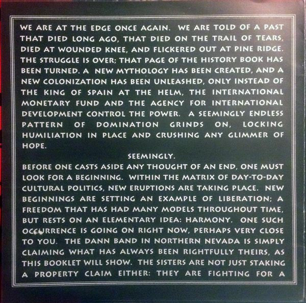Los Crudos / Manumission (2) : Western Shoshone Defense Project (7")