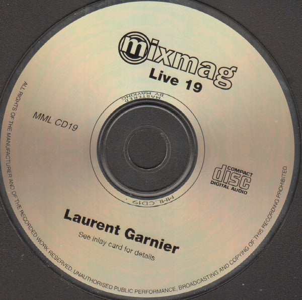Laurent Garnier : Mixmag Live Volume 19 (CD, Mixed)