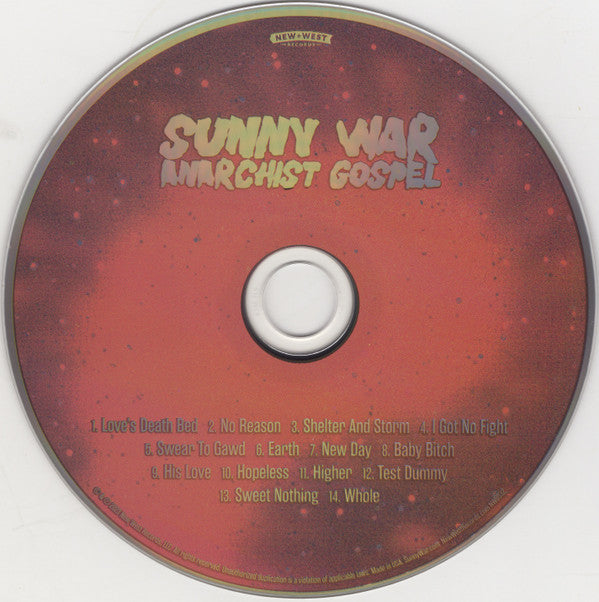 Sunny War : Anarchist Gospel (CD, Album)