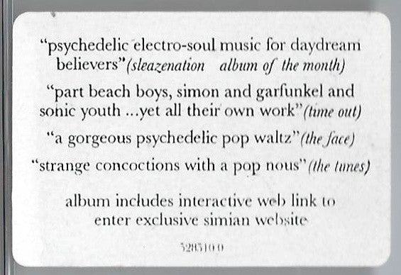 Simian : Chemistry Is What We Are (Lp) (CD, Album, Enh)