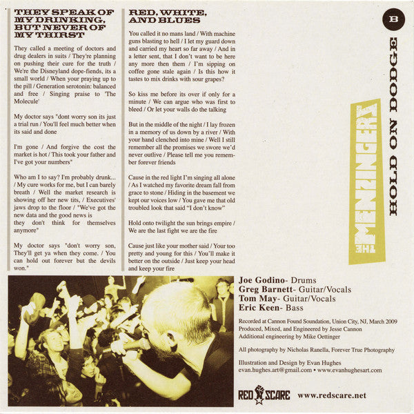 The Menzingers : Hold On Dodge (7", EP, Bro)