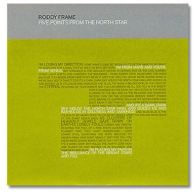 Roddy Frame : Five Points From The North Star (CD, Promo, Smplr)