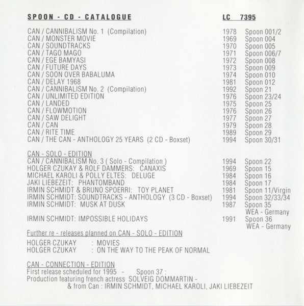 Can : Future Days (CD, Album, RE)