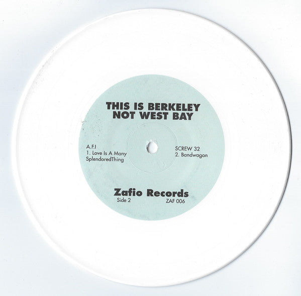 Various : This Is Berkeley Not West Bay (7", Ltd, RM, RP, Whi)