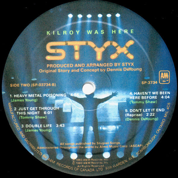 Styx : Kilroy Was Here (LP, Album, KC-)