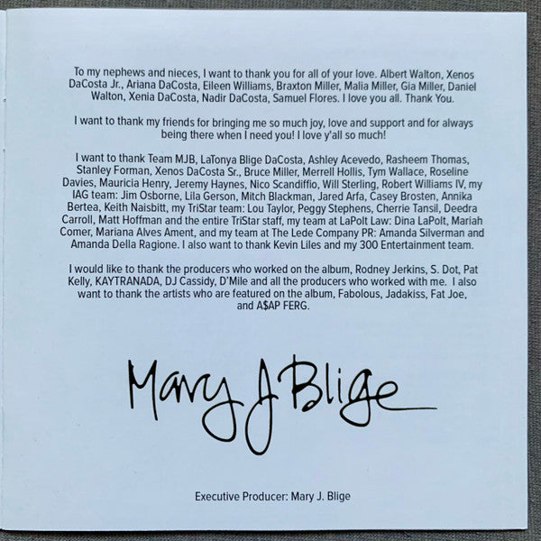 Mary J. Blige : Gratitude (CD, Album)