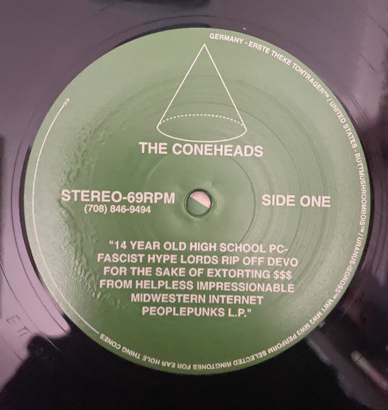 The Coneheads : L​.​P​.​1. Aka 14 Year Old High School PC​-​Fascist Hype Lords Rip Off Devo For The Sake Of Extorting $​$​$ From Helpless Impressionable Midwestern Internet Peoplepunks L​.​P​. (LP, Comp, RP)