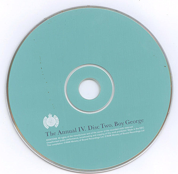 Judge Jules & Boy George : The Annual IV (2xCD, Ltd, Mixed, Boo)