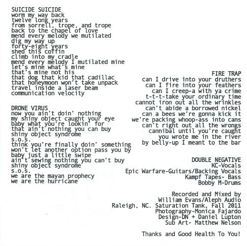 Double Negative : Hits (7", Pin)