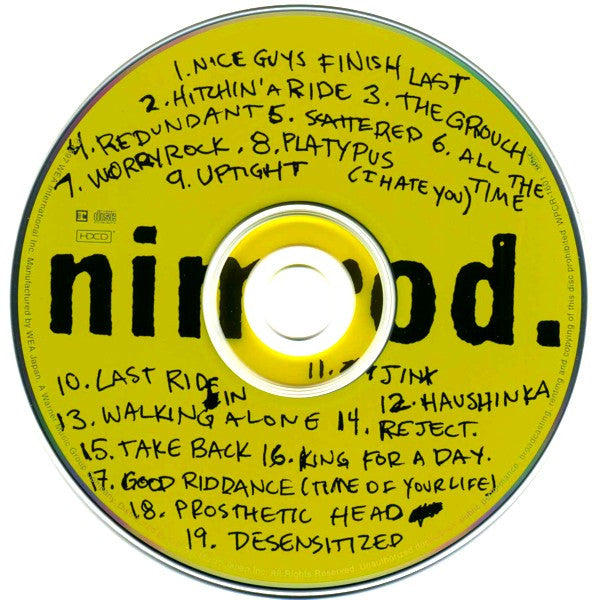 Green Day : Nimrod. (HDCD, Album)